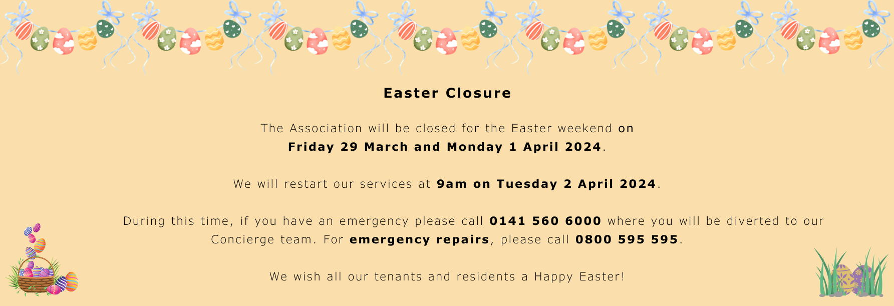 Easter Hours 2024