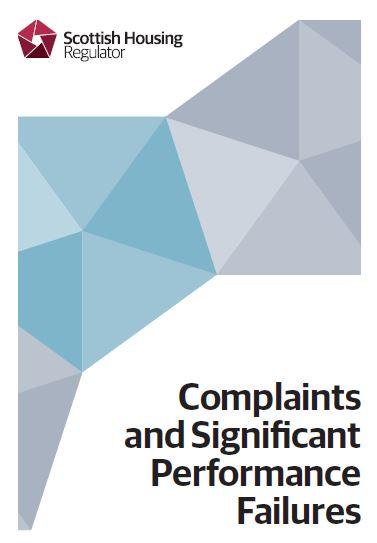Shr Complaints And Significant Performance Failures leaflet front cover